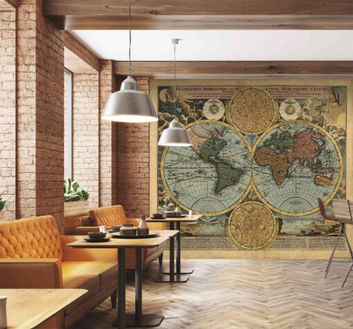 M 901 Rustic Globes Maps Wallpaper Rustic Globes Maps Wallpaper