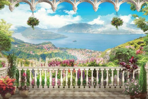 Scenic Balcony Wallpaper Wallmural - Image 2