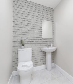 623004 White Brick Bathroom VIP White Brick Effect Wallpaper VIP White Brick Effect Wallpaper