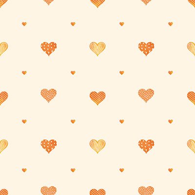 3 4 Heart shaped patterned wallpaper with warm colors 8905 Heart shaped patterned wallpaper with warm colors 8905