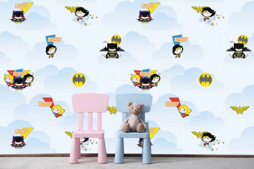 DC COMICS MINI BATMAN WONDERWOMAN WALLMURAL