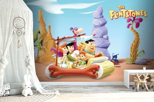 THE FLINTSTONES CAR WALLPAPER - WB2119