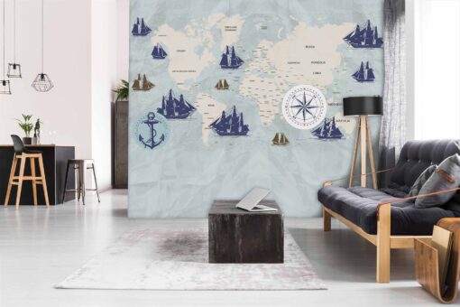 Sailing Maps Mural