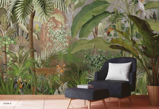 Amazon Hidden Leopard Wallmural - A309