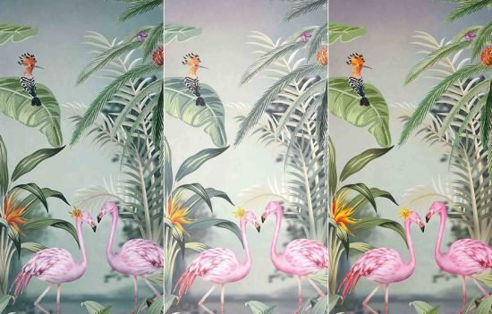 319 1 Amazon Flamingo Love Wallmural - A319 Amazon Flamingo Love Wallmural - A319