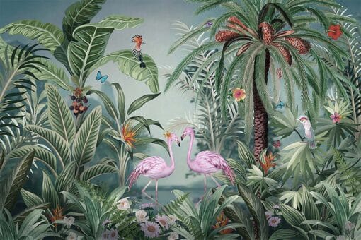 Amazon Flamingo Love Wallmural - A319 - Image 3