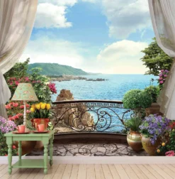 Italian Balcony Wallpaper Wallmural