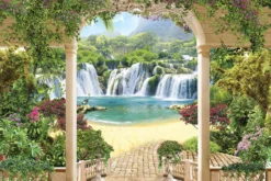 Alternative view of Waterfall Verandah Wallpaper Wallmural