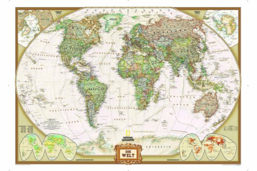 World Map Atlas Look Wallpaper Wallmural - Image 2