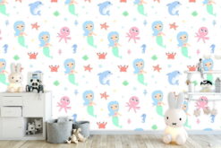 Little Mermaids Room3 Little Mermaids Wallpaper Little Mermaids Wallpaper