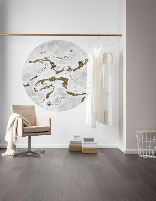 Circle Art - Gold Vibe Marble