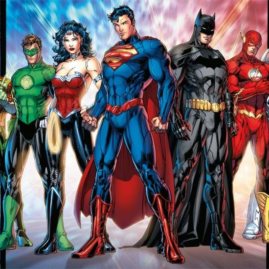 JUSTICE LEAGUE WALLPAPER SUPERHEROES STAND | Evershine Wall