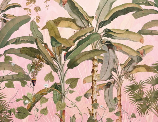 Pink Palms Wallmural - Image 2