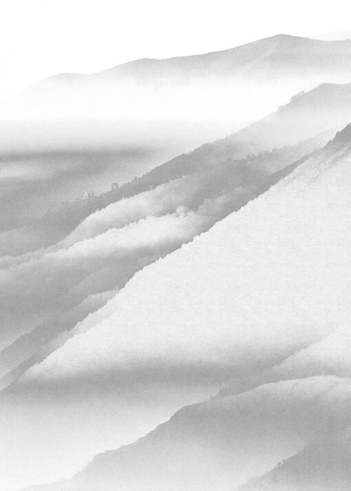 White Noise Mountain Wallmural ( 200 x 280 cm) - Image 2