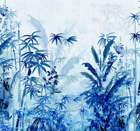 R3 035 1576842576 Blue Jungle Wallmural ( 300 x 280 cm) Blue Jungle Wallmural ( 300 x 280 cm)