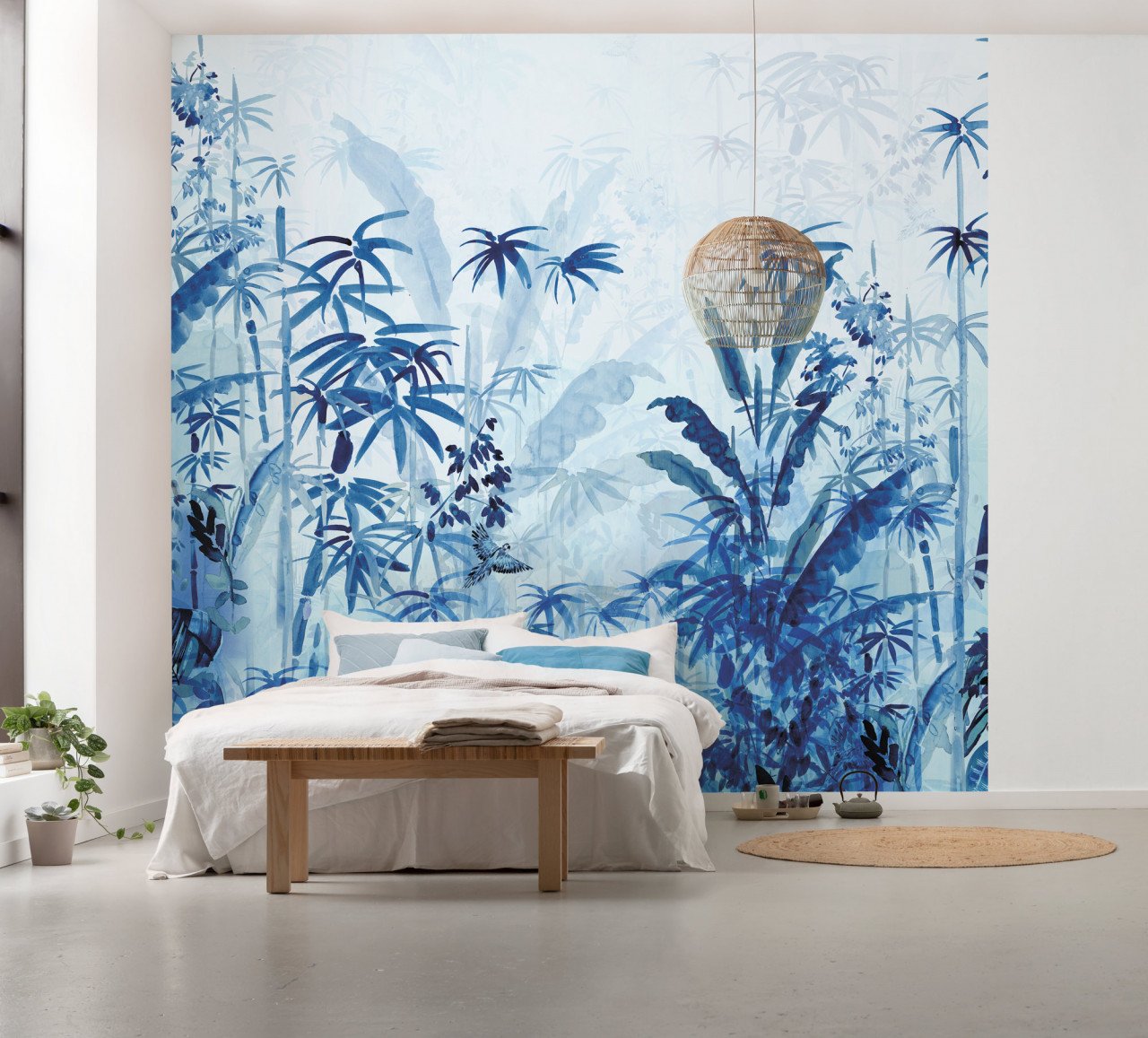 Blue Jungle Wallmural ( 300 x 280 cm) | Evershine Wall
