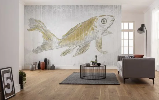 RSX8 049 i 1576842576 Golden Koi Wallmural Golden Koi Wallmural