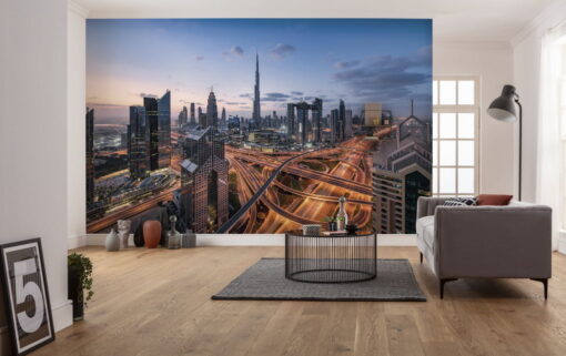 Lights of Dubai Wallmural ( 450 x 280 cm)