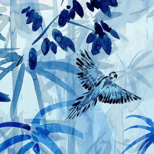 Blue Jungle Wallmural ( 300 x 280 cm) - Image 4