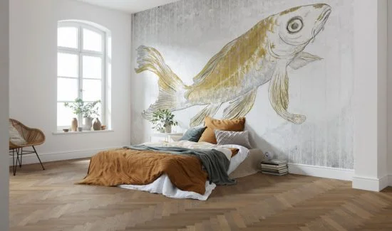 rsx8 049 i Golden Koi Wallmural Golden Koi Wallmural