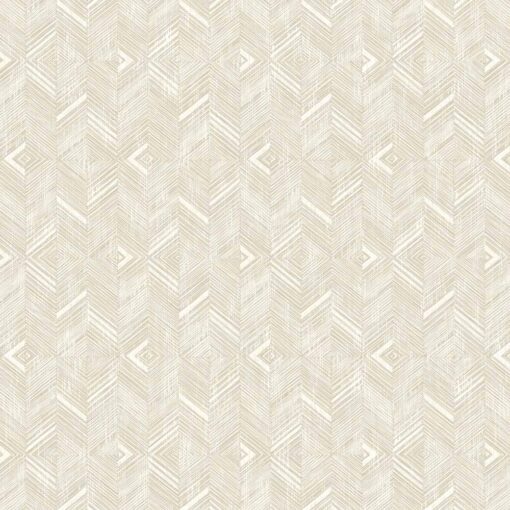 Geometric Design Wallpaper Beige- Jumbo Roll 16.5 sq mtr