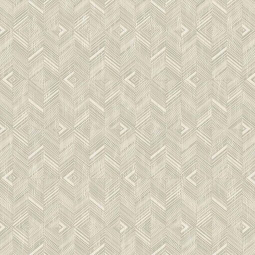 Geometric Design Wallpaper Beige, Brown- Jumbo Roll 16.5 sq mtr