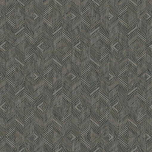 Geometric Design Wallpaper Dark, Green- Jumbo Roll 16.5 sq mtr