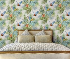 9905 3 1 scaled Wallpaper Parrot and Tropical Plant Trend Beige- Jumbo Roll 16.5 sq mtr Wallpaper Parrot and Tropical Plant Trend Beige- Jumbo Roll 16.5 sq mtr