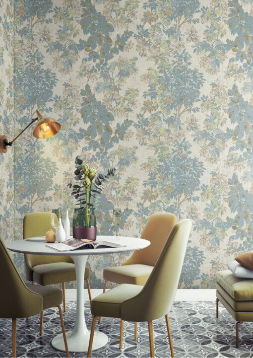 Leaf Pattern Wallpaper That Will Make Your Rooms Look Stylish and Simple Beige- Jumbo Roll 16.5 sq mtr - Image 2