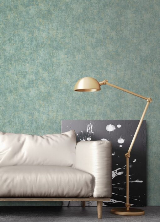 Classic Plain Wallpaper Green- Jumbo Roll 16.5 sq mtr - Image 2