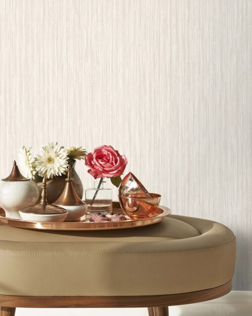 Classic Style Wallpaper Cream- Jumbo Roll 16.5 sq mtr - Image 2