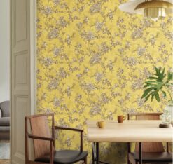 9914 4 scaled Floral Pattern Trend Wallpaper Yellow- Jumbo Roll 16.5 sq mtr Floral Pattern Trend Wallpaper Yellow- Jumbo Roll 16.5 sq mtr