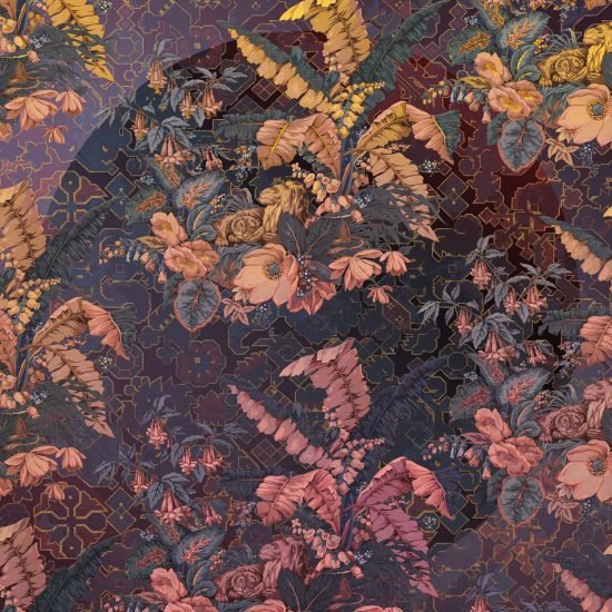 HX4 031 1559559397 Orient Violet Wallmural ( 200 x 270 cm) Orient Violet Wallmural ( 200 x 270 cm)