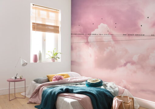 Cloud Wire Wallmural ( 400 x 250 cm)