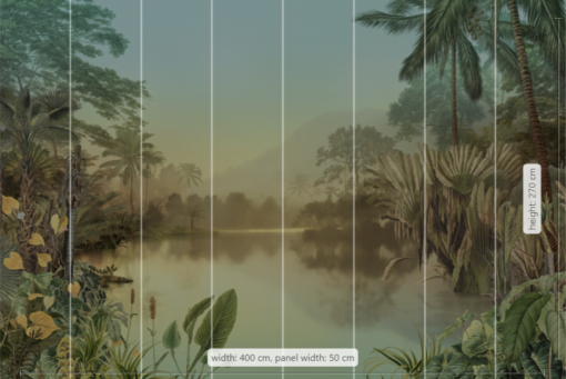 Lac Tropical Wallmural ( 400 x 270 cm) - Image 3