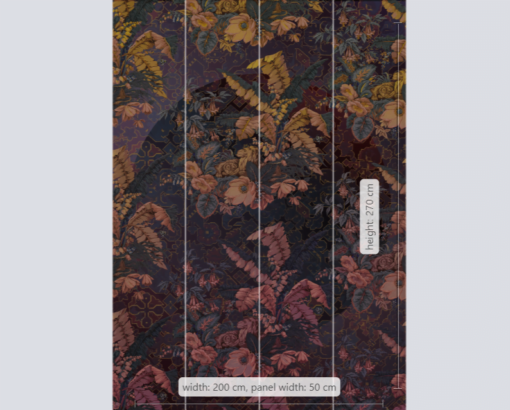 Orient Violet Wallmural ( 200 x 270 cm) - Image 3