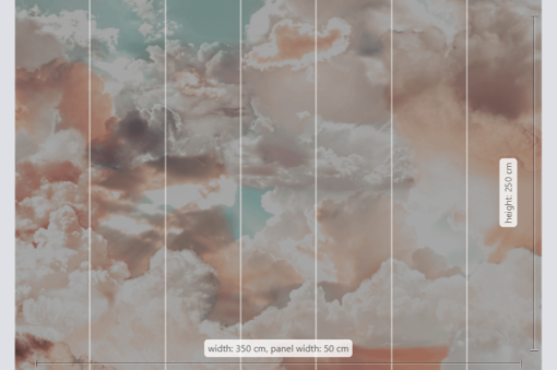 Mellow Clouds Wallmural ( 350 x 250 cm) - Image 3