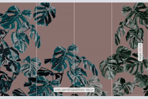 Screenshot 85 Monstera Rosé Wallmural ( 400 x 250 cm) Monstera Rosé Wallmural ( 400 x 250 cm)