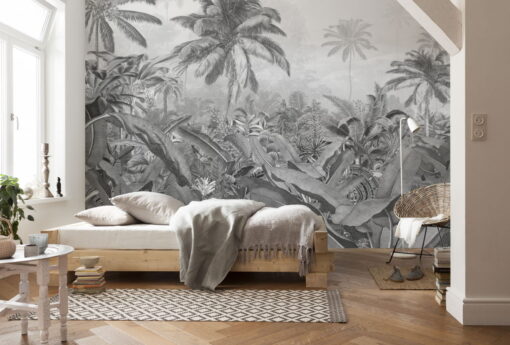 Amazonia Black and White Wallmural ( 400 x 250 cm)