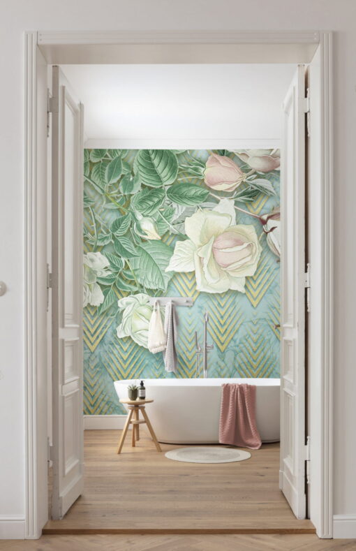 Rose Poem Wallmural ( 200 x 250 cm)