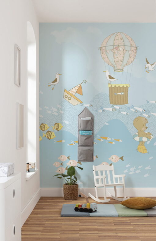 Wavy Venture Wallmural ( 200 x 250 cm)