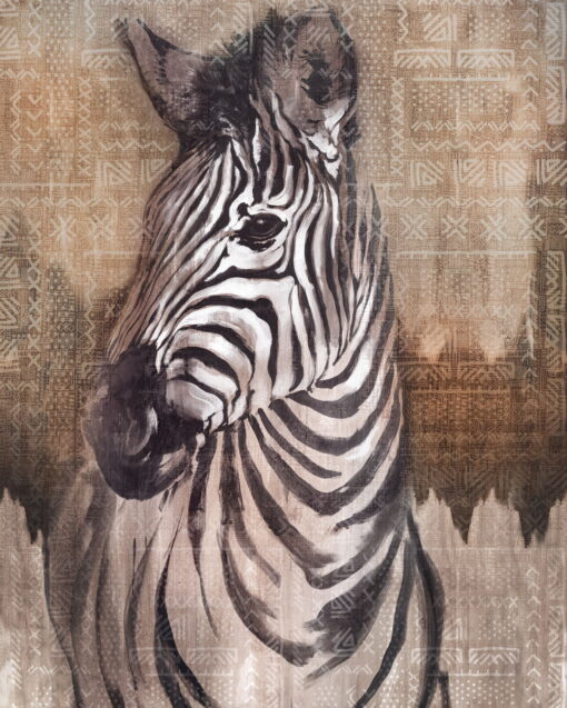 Zebra Wallmural ( 200 x 250 cm) - Image 2