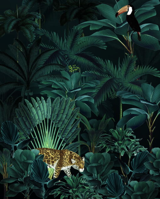 Jungle Night Wallmural ( 200 x 250 cm) - Image 2