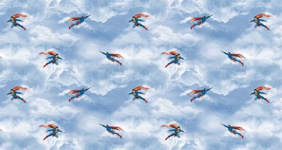 WB2083 In The Clouds Superman Wallpaper In The Clouds Superman Wallpaper