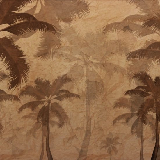 evershinewalls Brown Palm Trees Forest2 Brown Palm Trees Forest Wallmural Brown Palm Trees Forest Wallmural