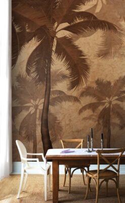 evershinewalls Brown Palm Trees Forest8 Brown Palm Trees Forest Wallmural Brown Palm Trees Forest Wallmural