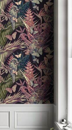 evershinewalls Colorful Tropical Leaves And Birds6 Colorful Tropical Leaves And Birds Wallmural Colorful Tropical Leaves And Birds Wallmural