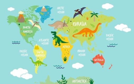 evershinewalls Kids Map Wallpaper2 Dino Kids Map Wallpaper Wallmural Dino Kids Map Wallpaper Wallmural