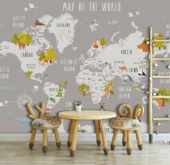 evershinewalls Tree World Map Tree World Map Wallmural Tree World Map Wallmural