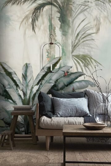 evershinewalls amazon forest green palm leaves3 Amazon Forest Green Palm Leaves Wallmural Amazon Forest Green Palm Leaves Wallmural